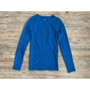 ALO Yoga Tops - alo blue long-sleeve top ALO Yoga Tops - alo blue long-sleeve top